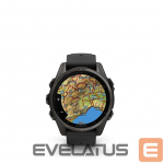 Nutikell Garmin  Fenix 8 &ndash; 43 mm, AMOLED Sapphire, Carbon grey DLC titanium with Black/pebble grey silicone band/ 010-02903-21