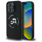 Muud kaubad Karl Lagerfeld  Karl Lagerfeld KLHMP16XSKCHTCK iPhone 16 Pro Max 6.9" black/black hardcase Silicone Karl&Choupette Heads MagSafe