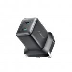 Adaptrid Joyroom  Joyroom JR-TCG17 45W 2 x USB-C wall charger (UK plug) - black