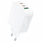 Adaptrid Acefast  Acefast fast charger GaN (2x USB-C / USB-A) PPS / PD / QC4+ 65W white (A41)