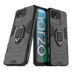 Tagakaaned Hurtel Ring Armor tough hybrid case cover + magnetic holder Realme Narzo 50A black