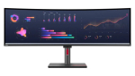 Monitorid Lenovo ThinkVision P49w-30 49 ", IPS, 5120 x 1440, 32:9, 4 ms, 350 cd/m&sup2;, Black, 1x Thunderbolt 4 Out, 1x Thunderbolt 4 In, 4x USB 3.2 Gen 1, 1x USB-C 3.2 Gen 1, 1x USB-B 3.2 Gen 1, 60 Hz, HDMI ports quantity 2