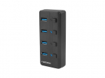 &Uuml;leminek Natec USB 3.0 HUB, Mantis 2, 4-Port, On/Off with AC Adapter