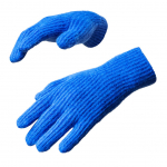 Jalgratta tarvik Hurtel  Braided telephone gloves with cutouts for fingers - blue