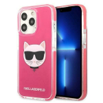 Tagakaaned Karl Lagerfeld  Karl Lagerfeld Choupette Head case for iPhone 13 Pro / iPhone 13 - fuchsia