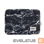 S&uuml;learvuti kott iLike 13-14 Inches Fabric Laptop Bag Marble Black