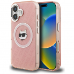 Muud kaubad Karl Lagerfeld  Karl Lagerfeld IML Choupette Head Logo MagSafe iPhone 16 Case - Pink