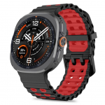 Muu Tech-Protect Tech-Protect Iconband Pro for Samsung Galaxy Watch Ultra 47mm - Black and Red