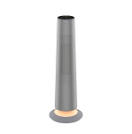 Radiaator Fakir HT 1200 Fan Heater with 2500 Watt, Eco function, LED-Touch-Display & Oszillation &ndash; elegant Design in anthracite