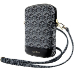 Muu telefoni lisavarustus Guess  Guess Zip GCube Bottom Stripe phone bag - black