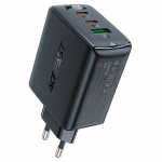 Adaptrid Acefast  Acefast fast charger GaN (2xUSB-C / USB-A) PPS / PD / QC4+ 65W black (A41)