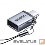 &Uuml;leminek Ugreen  US270 USB-C (Male) / USB-A 3.0 (Female) Adapter with Lanyard Space Gray