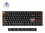 Arvuti klaviatuur Keychron  KEYCHRON K8 HE SE - US Layout - Gateron Magnetic Nebula - Carbon Black Wireless Keyboard
