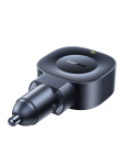 Adaptrid Baseus  Auto ladetajs 12-24V 45W USB-C PD ar ievelkamu 0 8 m USB-C kabeli PrimeTrip VR2  melns C0206900 (6942521201891)