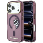 Tagakaaned Karl Lagerfeld  Karl Lagerfeld Peekaboo Logo MagSafe Case for iPhone 18 Pro / 17 Pro - Burgundy
