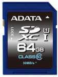M&auml;lukaardid ADATA Premier 64 GB SDHC Flash memory class 10 No