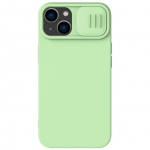 Tagakaaned Nillkin  Nillkin CamShield Silky Silicone Case iPhone 14 Plus case with camera cover green