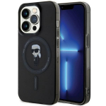 Tagakaaned Karl Lagerfeld  Karl Lagerfeld KLHMP15XHFCKNOK iPhone 15 Pro Max 6.7" black/black hardcase IML Ikonik MagSafe