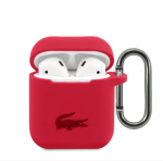 Korpus k&otilde;rvaklappidele Lacoste Apple Airpods 1/2 Liquid Silicone Glossy Printing Logo Case Red