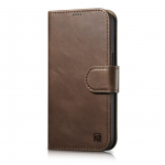 Tagakaaned iCarer  iCarer Oil Wax Wallet Case 2in1 Cover iPhone 14 Plus Anti-RFID Leather Flip Case Brown (WMI14220723-BN)