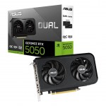 Graafikakaart / ideokaardid Asus  Graphics Card||NVIDIA GeForce RTX 5050|8 GB|GDDR6|128 bit|PCIE 5.0 16x|Dual Slot Fansink|DUAL-RTX5050-O8G