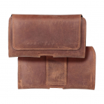 Universaal mobiiltasku OEM Horizontal Leather Belt Phone Pouch for iPhone 13 Pro Max / 14 Pro Max, Samsung Galaxy S21 Plus / S20 FE / A50 / A51 5G, Huawei P30 Pro / P40 Pro, Oppo A98 5G, Royal Crazy Horse, Size XL, Brown