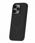 Tagakaaned iLike Apple iPhone 16 Pro Max Soft Touch Silicone case With Magnetic Black