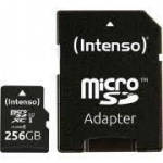Muu arvutitarvik Intenso MEMORY MICRO SDXC 256GB UHS-I/W/ADAPTER 3423492