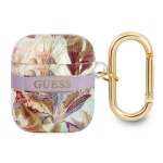 Tagakaaned Guess  Guess GUA2HHFLU AirPods cover purple/purple Flower Strap Collection