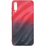 Tagakaaned Evelatus Samsung Galaxy A50 Water Ripple Full Color Electroplating Tempered Glass Gradient Red-Black