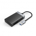 M&auml;lupulk Orico Orico CL4D-A3 USB-A 3.0 SD microSD CF MS 5 Gb/s Memory Card Reader - Black and Silver