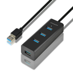 &Uuml;leminek Axagon I/O HUB USB3.0 4PORT CHARGING/1.2M HUE-S2BL