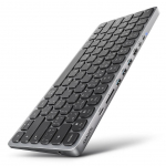 Arvuti klaviatuur Axagon KEYBOARD + I/O HUB 9IN1/0.6M HMC-KB-US
