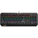 Arvuti klaviatuur Canyon  CANYON keyboard Hazard GK-6 RGB US/RU Wired Black