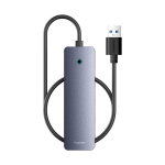&Uuml;leminek Baseus  Baseus 4w1 UltraJoy Lite 50cm USB-A do 4x USB 3.0 + USB-C 5V (szary)