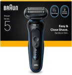 Raseerijad Braun  Braun Electric Shaver  Series 5 52-B1000s  Operating time (max) 50 min  Wet & Dry  Black/Blue