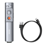 Muud kaubad Baseus  Baseus Orange Dot Wireless Presentation Laser Pointer - Gray (with battery) - OUTLET