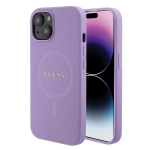 Tagakaaned Guess  Guess GUHMP15SPSAHMCU iPhone 15 6.1" purple/purple hardcase Saffiano MagSafe