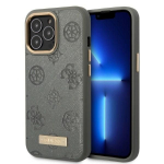 Tagakaaned Guess  Guess GUHMP13LSAPSTG iPhone 13 Pro / 13 6.1" grey/grey hardcase Peony Logo Plate MagSafe