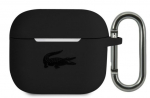 Korpus k&otilde;rvaklappidele Lacoste Apple Airpods 3 Liquid Silicone Glossy Printing Logo Case Black