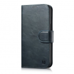 Tagakaaned iCarer  iCarer Oil Wax Wallet Case 2in1 Cover iPhone 14 Plus Anti-RFID Leather Flip Case Blue (WMI14220723-BU)