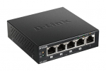 Server &ndash; muud tarvikud D-link  Switch DGS-1005P Unmanaged, Desktop, 1 Gbps (RJ-45) ports quantity 5, PoE ports quantity 4, Power supply type External