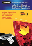 Kontoritarbed Fellowes  LAMINATOR ACC CLEANING SHEET/10PCS 5320604
