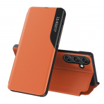 Tagakaaned Hurtel  Eco Leather View Case elegant case with flap and stand function for Samsung Galaxy A26 - orange