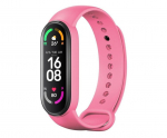 Rihm OEM Silicone strap for XIAOMI Mi Band 5 / 6 / 7 pink (37)