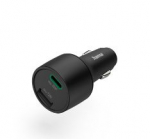 Autolaadijad Hama Car Fast Charger, 1x USB-C, 1x USB-A, PD, 32 W Black