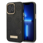 Tagakaaned Guess  Guess GUHMP13LSAPSTK iPhone 13 Pro / 13 6.1" black/black hardcase Peony Logo Plate MagSafe