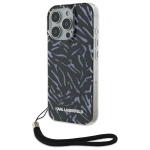 Muu telefoni lisavarustus Karl Lagerfeld  Karl Lagerfeld Zebra With Cord iPhone 16 Pro Case - Purple
