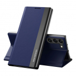 Tagakaaned Hurtel  Sleep Case Pro case for Samsung Galaxy S23+ with flip stand blue