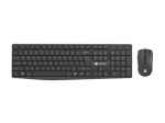 Arvuti klaviatuur Natec Keyboard and Mouse  Squid 2in1 Bundle Keyboard and Mouse Set, Wireless, US, Black